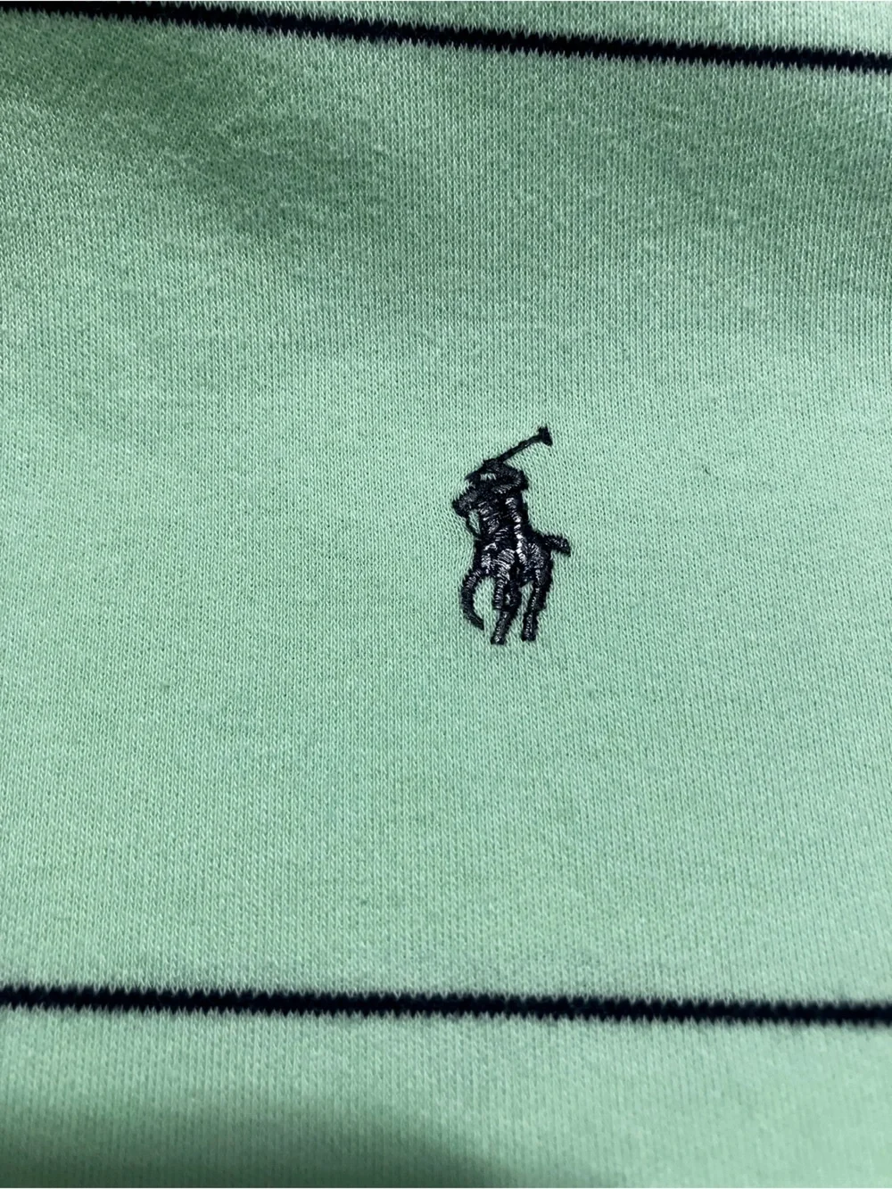 Polo by Ralph Lauren Polo Shitt Men’s. 2XL Mint Green Navy Strioed Big Pony
